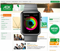 Mit 50 Euro bezuschusst die AOK Nordost den Kauf einer Apple Watch, weil sie auch als Fitnesstracker eingesetzt werden kann. Foto: Promo / Montage: Sagatz