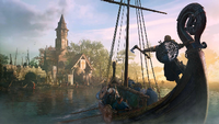 Die neue Konsolengeneration unterstützt Raytracing, etwas bei "Assassin's Creed: Valhalla": Wo Entwickler vorher virtuelle Räume ausleuchteten, geschieht dies nun computerberechnet. Screenshot: Ubisoft