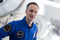 Astronaut Matthias Maurer in der Kuppel der Raumstation ISS (Archivbild) Foto: dpa/Nasa/Esa-M.Maurer