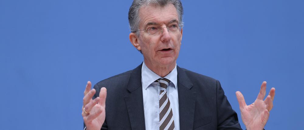 Christoph Heusgen, Vorsitzender der Münchner Sicherheitskonferenz (MSC), bei einer Pressekonferenz (Archivbild vom 12.02.2023).