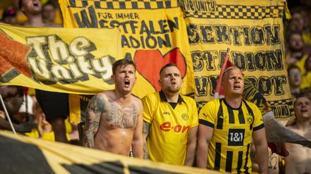 Die Dortmunder Fans hoffen auf den Titel.
