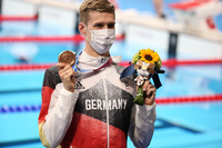 Florian Wellbrock hat bei den Olympischen Spielen die Bronzemedaille gewonnen. Foto: imago images/ZUMA Wire