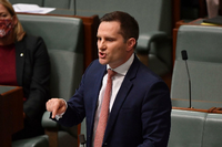 Alex Hawke, Einwanderungsminister von Australien Foto: Mick Tsikas/AAP/AP/dpa
