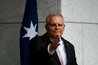 Scott Morrison, Premierminister von Australien, begrüßt die Gerichtsentscheidung, die aus Gründen der „Gesundheit, Sicherheit und der Ordnung“ gefallen sei. Foto: Lukas Coch/AAP/dpa