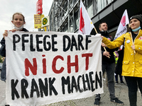 Protest von Pflegekräften aus dem Charité-Virchow-Klinikum. Hannes Heine