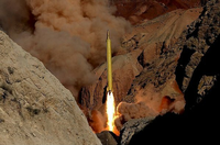 Dieses Foto von einem Raketentest in Iran veröffentlichte Irans Nachrichtenagentur Fars am 9. 3. 2016. Foto: REUTERS