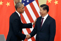 Im November 2014 trafen US-Präsident Barack Obama und der chinesische Präsident Xi Jingping in China zusammen, in dieser Woche kommt Jingping in die USA. Er wird zunächst in Seattle mehrere Technologieunternehmen besuchen und am Donnerstag zu einem Staatsbesuch in Washington eintreffen. dpa