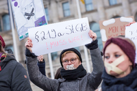 Das Werbeverbot für Schwangerschaftsabbrüche nach §219a hat bereits zu zahlreichen Demonstrationen geführt. Foto: imago/Christian Ditsch