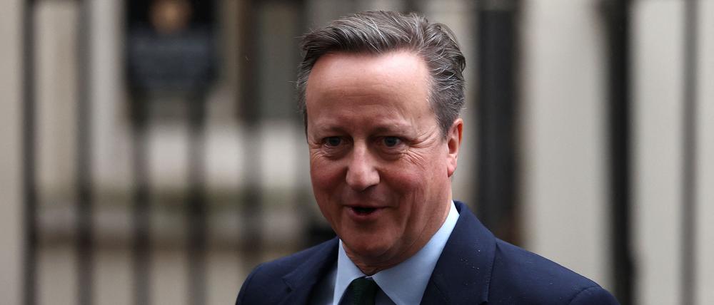 David Cameron ist britischer Außenminister.