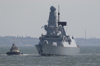 Die Passage der „HMS Defender“ vor der Krim-Küste machte international Schlagzeilen. Foto: Sergey Smolentsev/Reuters