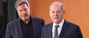 Bundeskanzler Olaf Scholz (SPD) und Wirtschaftsminister Robert Habeck (Grüne).