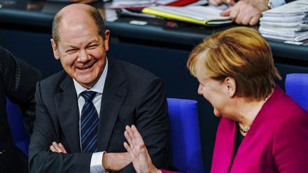 Erfahrung mit der Groko. In der letzten Amtszeit von Kanzlerin Angela Merkel (CDU) war Olaf Scholz (SPD) Finanzminister. 