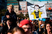 Klimaprotest in Stockholm Foto: Jonathan NACKSTRAND / AFP