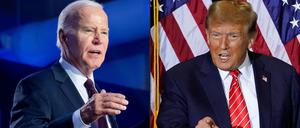 Beide Favoriten siegen bei der Vorwahl in Michigan: Joe Biden und Donald Trump.
