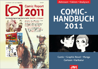 Wegweiser durch die Nischengesellschaft: Der Comic-Report ist gerade erschienen, das Comic-Handbuch folgt in Kürze. Foto: Promo 