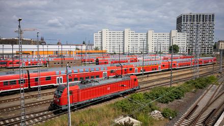 Das Werksgelände der DB Regio in Berlin-Lichtenberg.