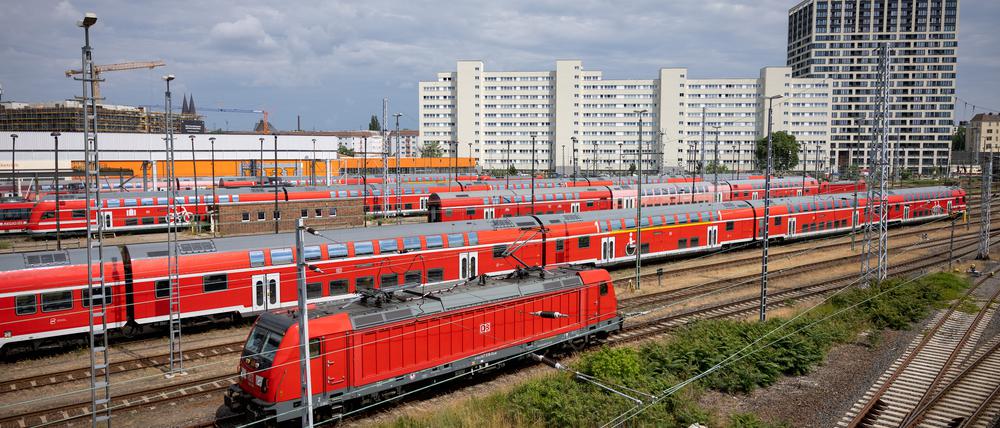 Das Werksgelände der DB Regio in Berlin-Lichtenberg.