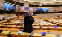 Der Chefunterhändler Michel Barnier im Europaparlament. Foto: REUTERS/Olivier Hoslet