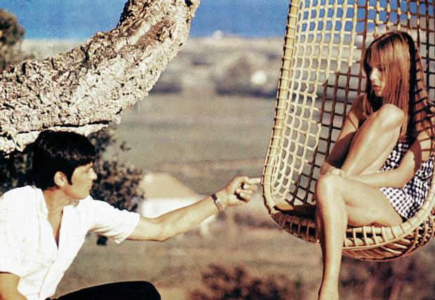 Alain Delon und Jane Birkin in Jaques Derays Erotik-Thriller „Der Swimmingpool“.
