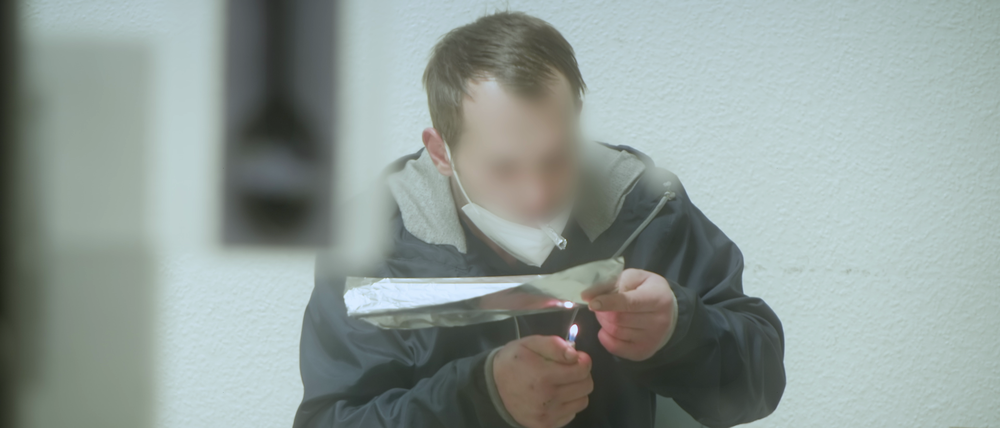 Im Drogenkonsumraum in der Karl-Marx-Straße können Süchtige unter ärztlicher Aufsicht Drogen konsumieren. 