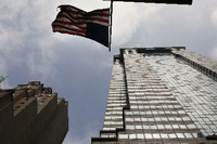 Der US-amerikanische Hauptsitz der Deutschen Bank an der New Yorker Wall Street. (Symbolbild) Foto: Spencer Platt/Getty Images/AFP