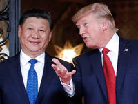 Haben sich einen Handelskrieg geliefert: der ehemalige US-Präsident Donald Trump und Chinas Staatschef Xi Jinping. (Archivbild) Foto: dpa/Alex Brandon