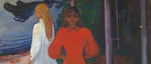 Edvard Munchs Gemälde „Rot und Weiß“. Seine radikal reduzierte Malerei forderte seine Zeit heraus.