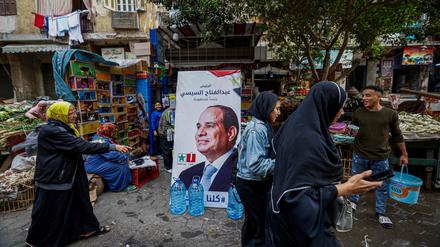 Wahlplakat in Kairo 