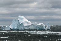Gletscher und Eis schmelzen