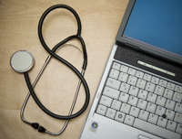 Die Gesundheitsbranche wird immer digitaler. Symbolbild. Foto: Patrick Pleul/ZB/dpa