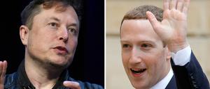 Elon Musk und Mark Zuckerberg.