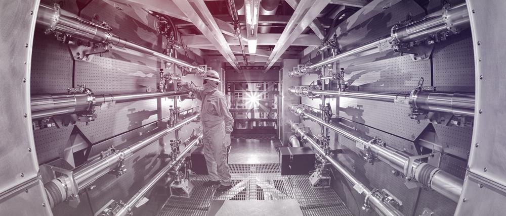 Im Lawrence Livermore National Laboratory in Kalifornien wird an der Kernfusion geforscht.