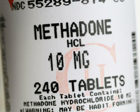Ersatzmedikament für Heroin-Süchtige, eine Packung Methadon-Tabletten. picture alliance / imageBROKER