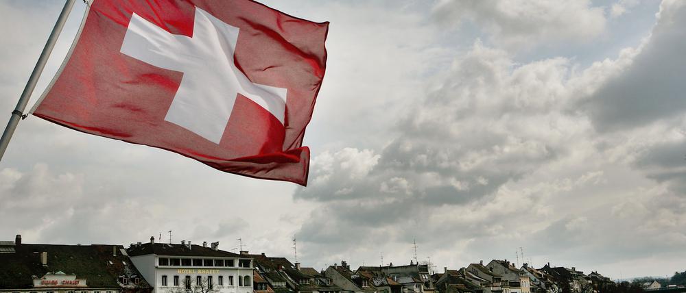 Die Schweizer Flagge.
