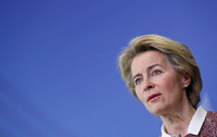 Auch EU-Kommissionschefin Ursula von der Leyen wird an der Videokonferenz am Montag teilnehmen. Foto: REUTERS