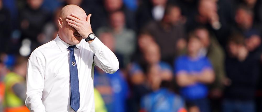 Sean Dyche, Trainer von FC Everton, ist nun mit dem Abstieg konfrontiert.
