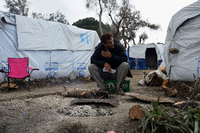 Ärmlichste Verhältnisse herrschen im griechischen Lager Moria. Foto: Juan Carlos Lucas/ imago/Zuma Press