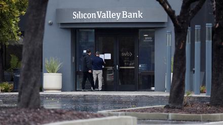Die Zentrale der Silicon Valley Bank in Santa Clara, Kalifornien.