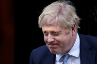 Der britische Premier Boris Johnson am 31. Januar 2022 vor seinem Amtssitz Downing Street 10 Foto: Reuters/Henry Nicholls