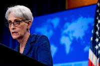 Die Leiterin der US-Delegation, Vizeaußenministerin Wendy Sherman. Foto: Andrew Harnik/Pool via REUTERS