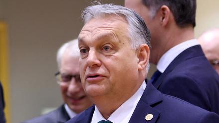 Viktor Orban bei einem Treffen der Europäischen Union am 1. Februar 2024.