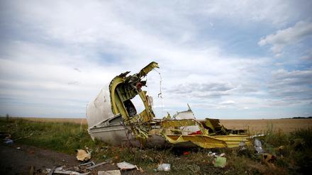 Das Wrack der MH17.