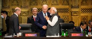 US-Präsident Joe Biden und der indische Premierminister Narendra Modi beim G20-Gipfel.
