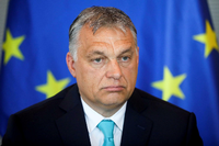 Viktor Orbán am 4. Juli in Berlin. Foto: reuters/Hannibal Hanschke