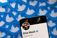 Elon Musk knüpft seine Übernahme des Kurznachrichtendienstes Twitter an Bedingungen. Foto: REUTERS/Dado Ruvic/Illustration//File Photo