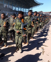 Die Kurden gehören zu den schlagkräftigsten Gegnern des "Islamischen Staats". Foto: Aboud Hamam/Reuters