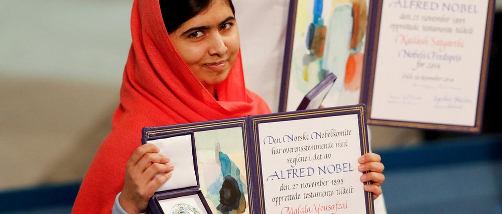 Malala Yousafzai bekam mit 17 Jahren den Friedensnobelpreis. 