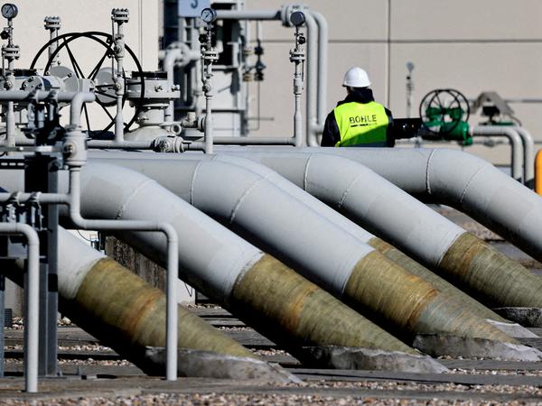 Nord Stream 1 Pipeline in Lubmin.