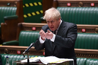 Der britische Premier Boris Johnson setzt die vorgeschriebenen Zollkontrollen zwischen Großbritannien und Nordirland nicht um. Foto: via REUTERS