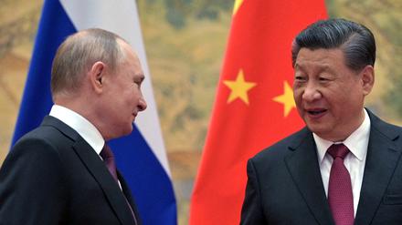 Der russische Präsident Putin bei einem Treffen mit Chinas Staatschef Xi im Jahr 2022.
